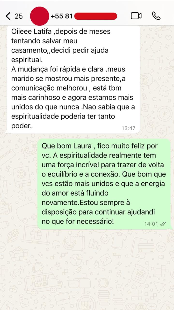 Depoimento de cliente satisfeito